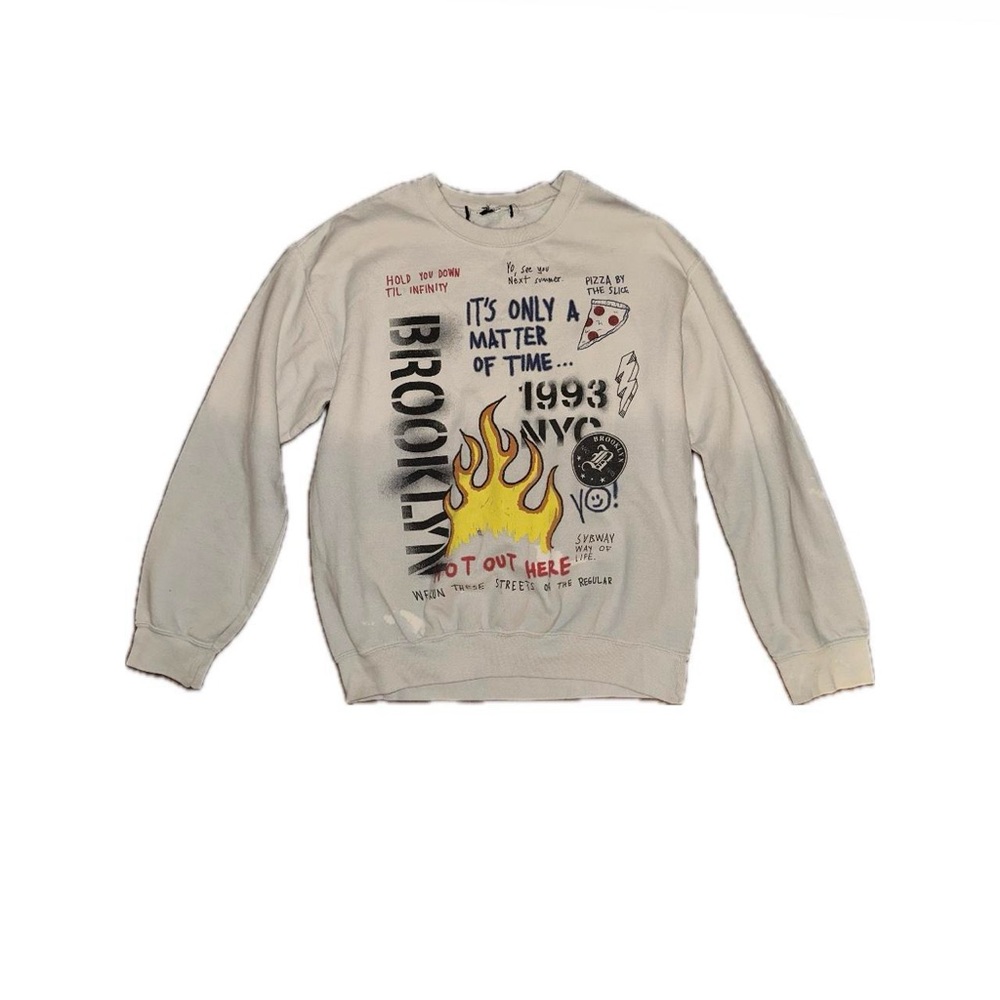 NYC Street style graphic unisex pullover sweater